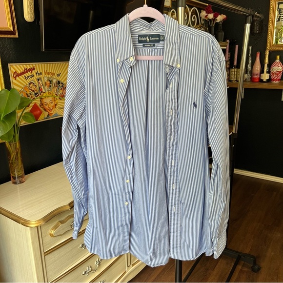 Ralph Lauren Other - Ralph Lauren Blue and White Striped Shirt
